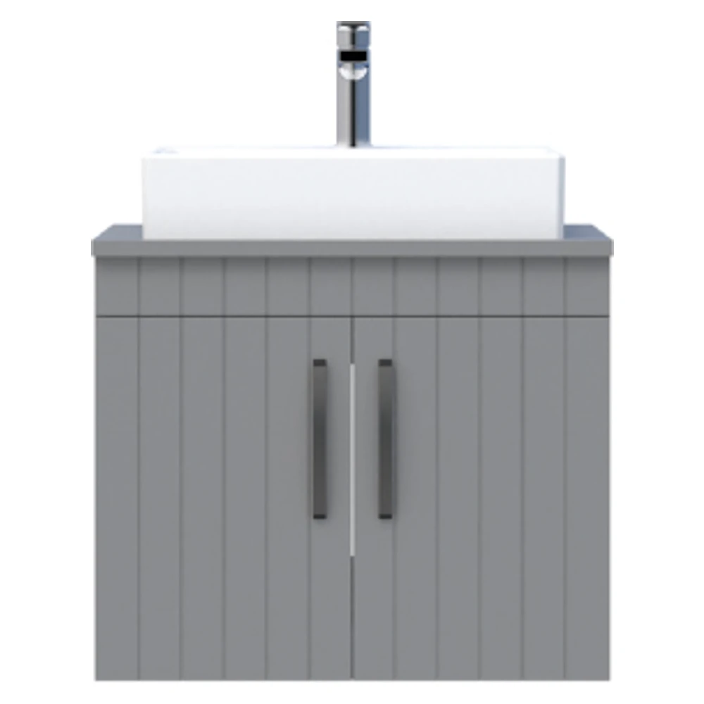 Creavit D20 65 Cm Gri Çizgili Lake Lavabo Dolabı