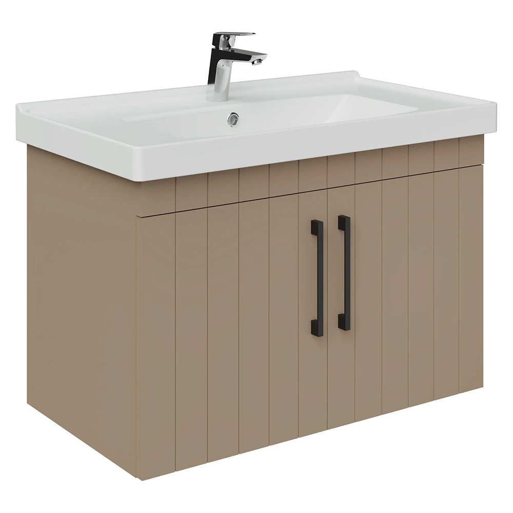 Creavit D20 80 Cm Dafne Çizgili Lake Lavabo Dolabı