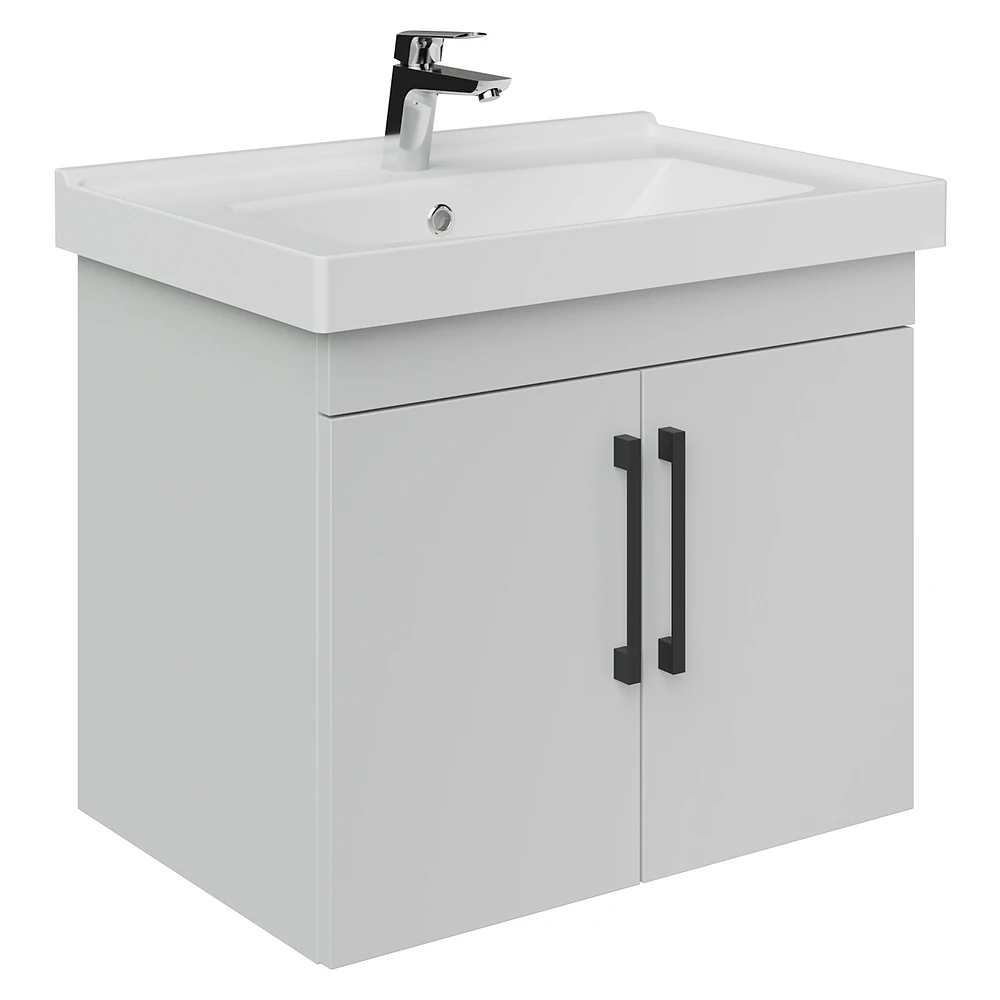 Creavit D20 65 Cm Beyaz Kapaklı Lavabo Dolabı
