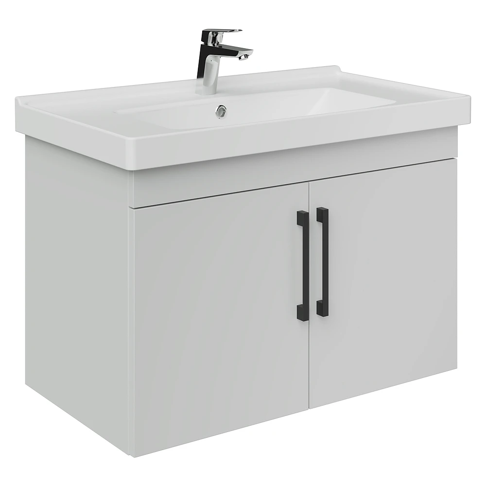 Creavit D20 80 Cm Beyaz Kapaklı Lavabo Dolabı