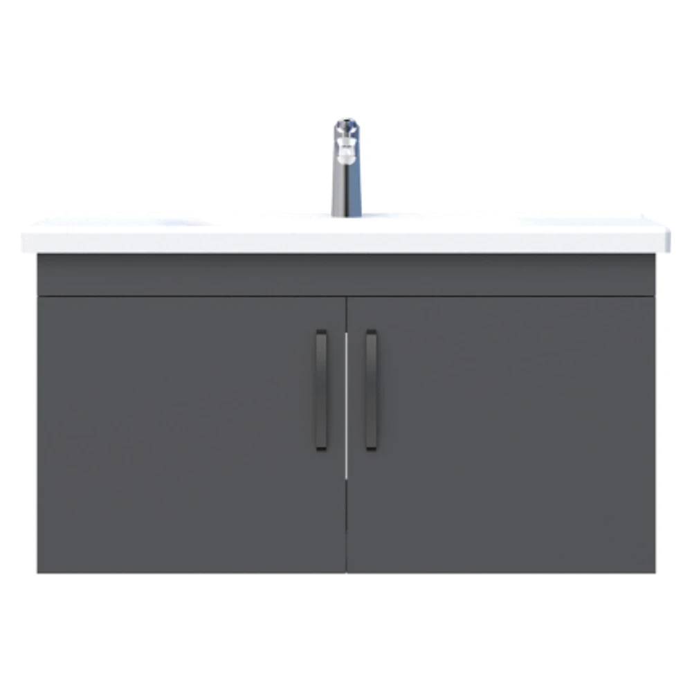 Creavit D20 100 Cm Gri Kapaklı Lavabo Dolabı