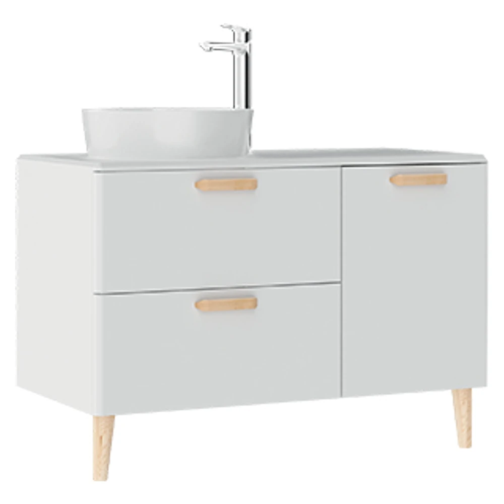 Creavit Patara 100 Cm Mat Beyaz Lavabo Dolabı