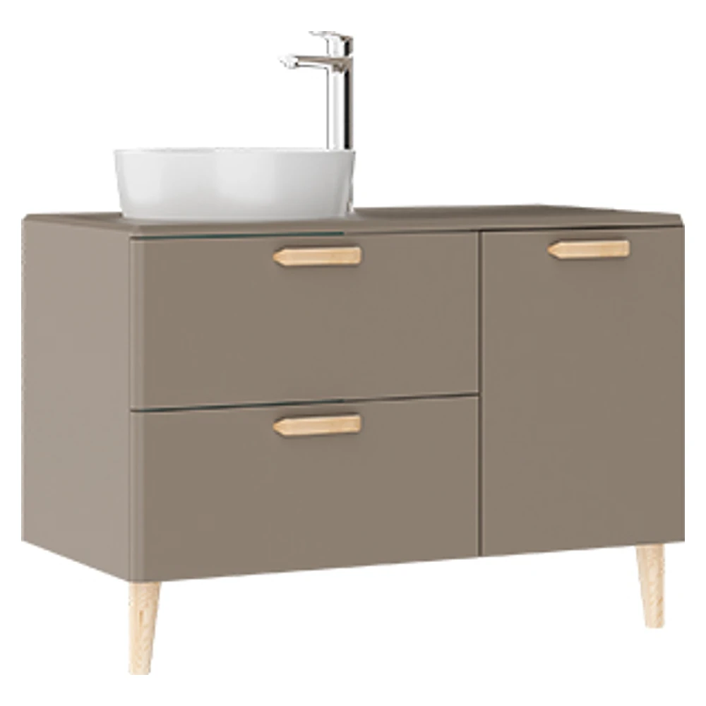 Creavit Patara 100 Cm Mat Cappuccino Lavabo Dolabı