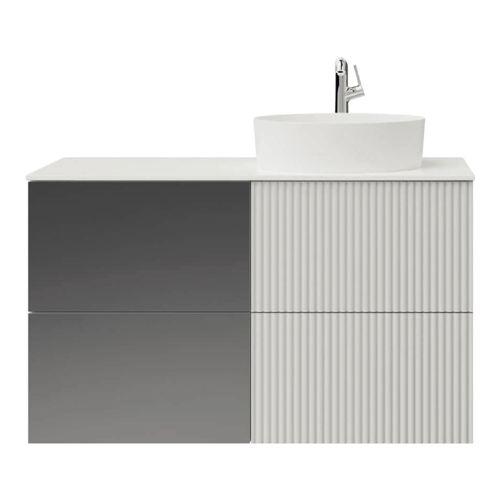 Creavit Duo 100 Cm Mat Beyaz Lavabo Dolabı