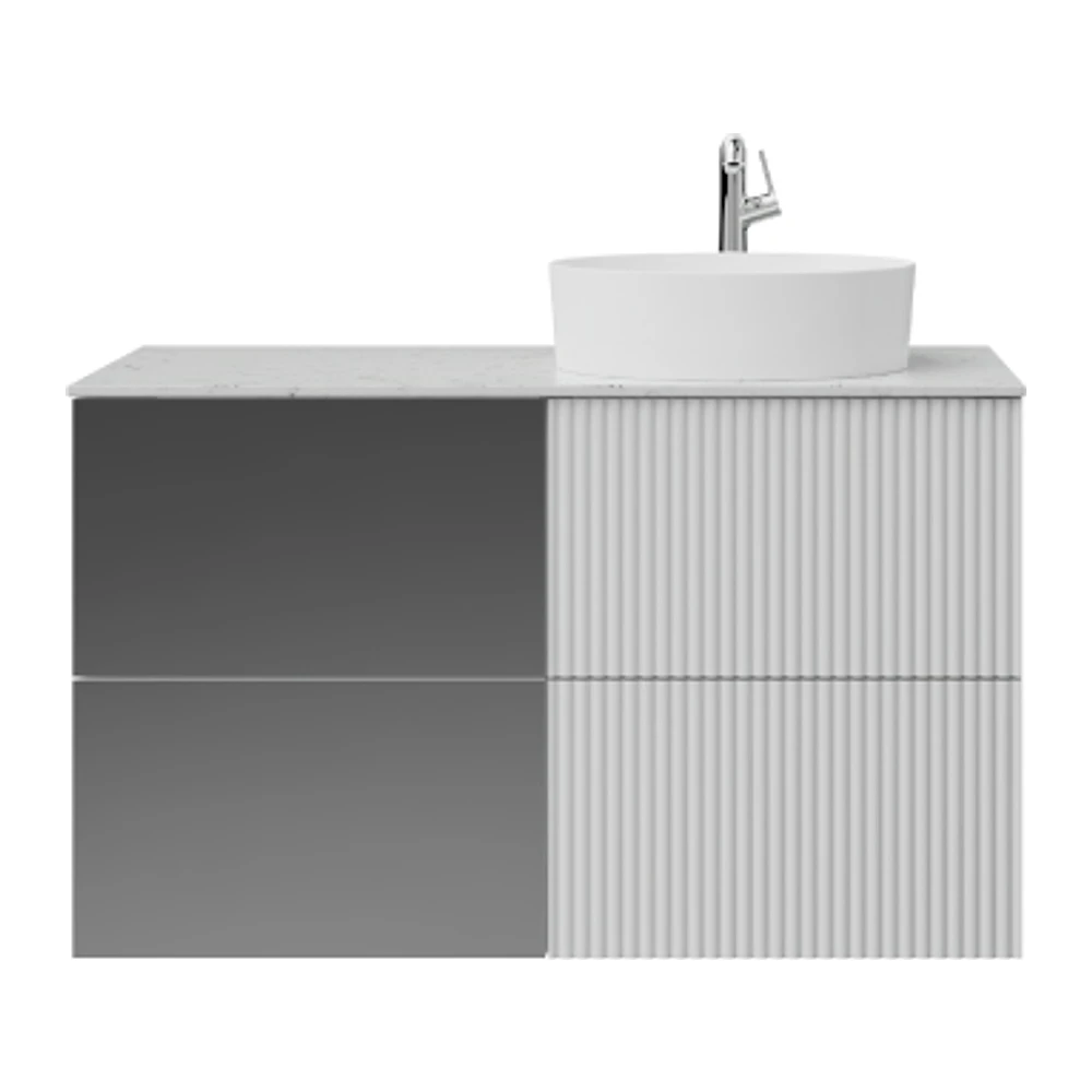 Creavit Duo 120 Cm Mat Beyaz Lavabo Dolabı