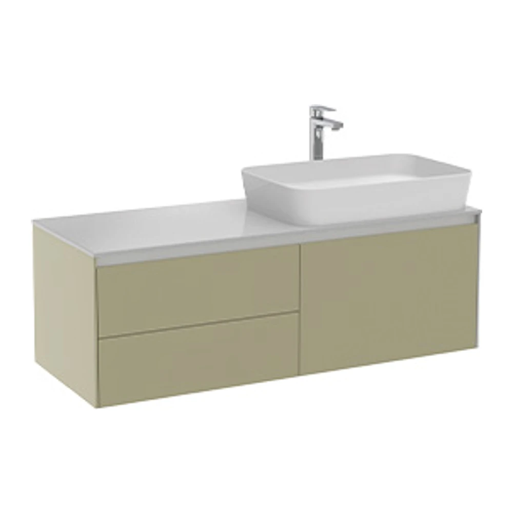 Creavit Flat 120 Cm Palazzo Tezgahlı Lavabo Dolabı