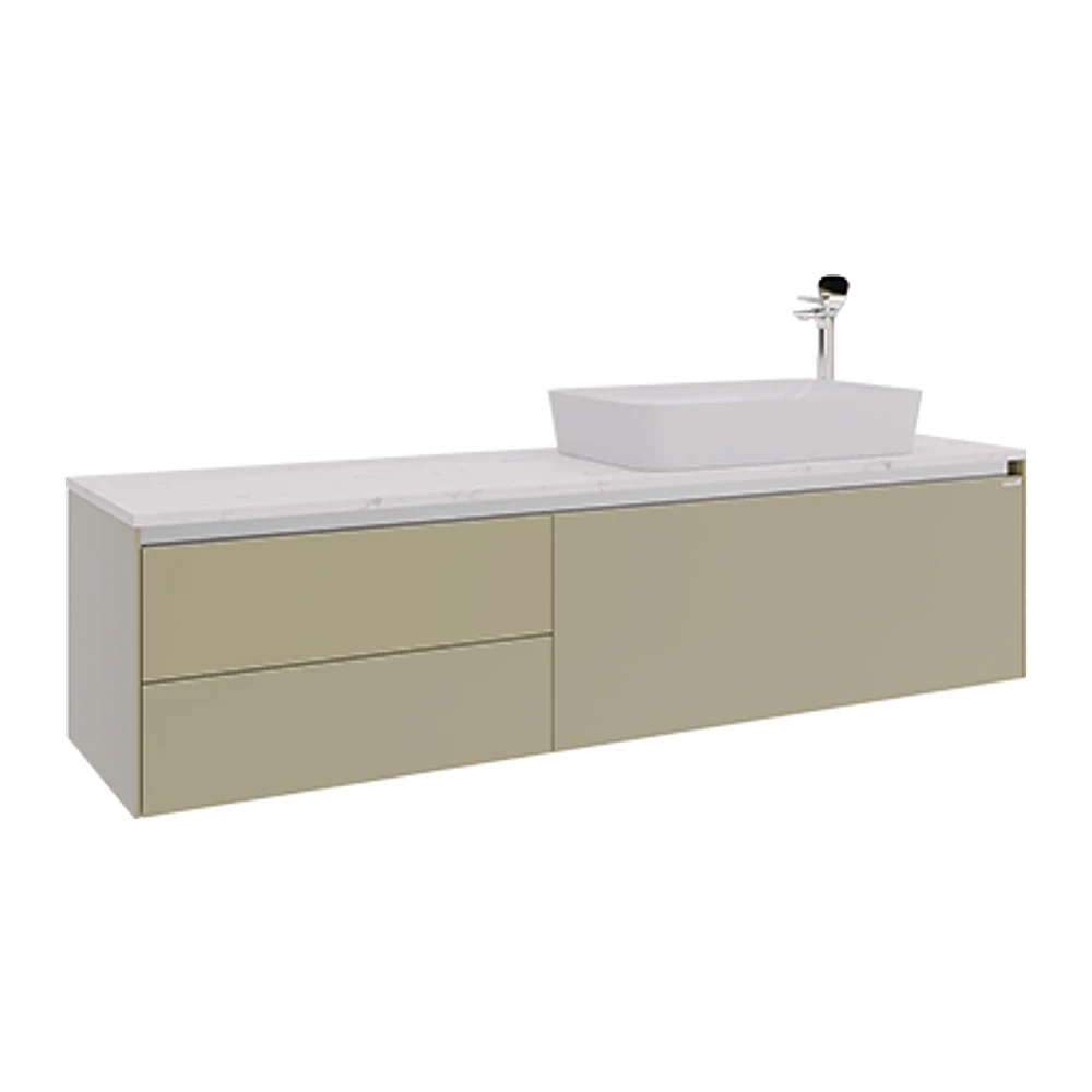 Creavit Flat 160 Cm Palazzo Tezgahlı Lavabo Dolabı