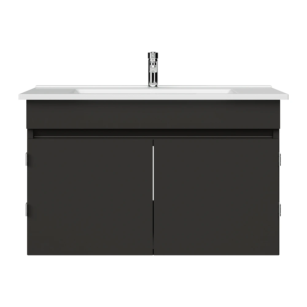 Creavit Flexio 65 Cm Antrasit Kapaklı Lavabo Dolabı