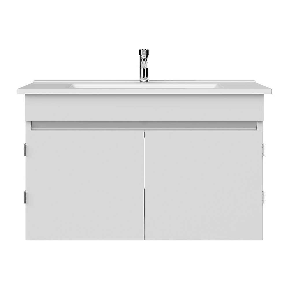 Creavit Flexio 80 Cm Beyaz Kapaklı Lavabo Dolabı