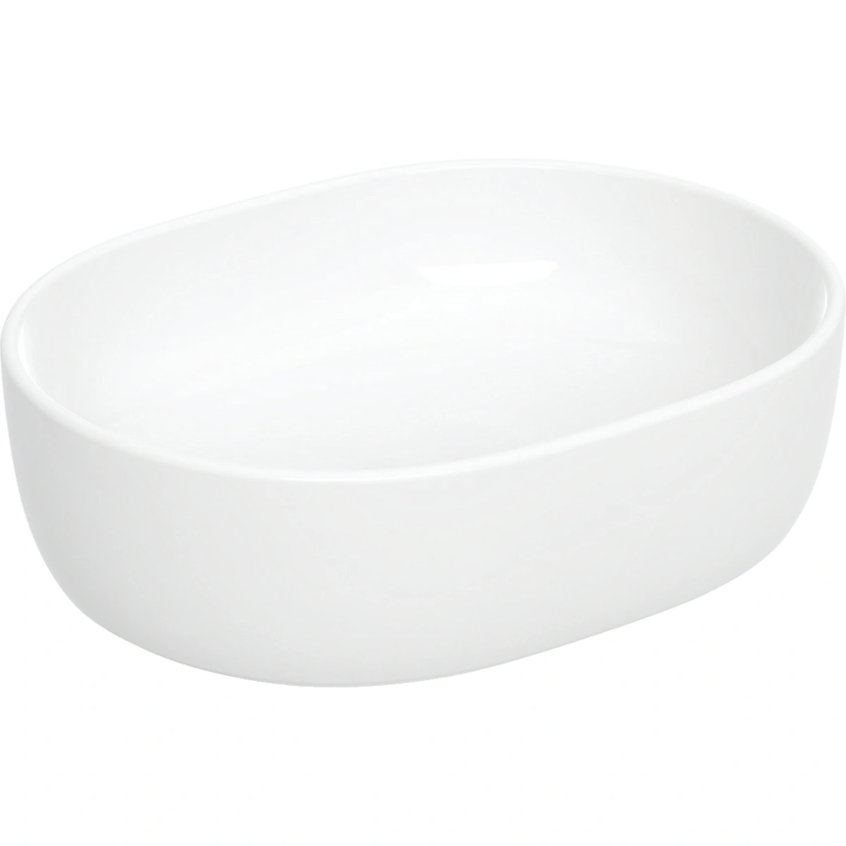Geberit Aniara 45x35 cm Eliptik Çanak Lavabo, Taşma Deliksiz