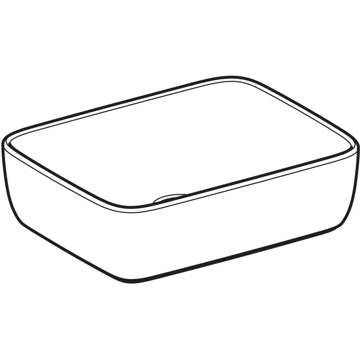 Geberit Aniara 45x35 cm Dikdörtgen Çanak Lavabo, Taşma Deliksiz 2