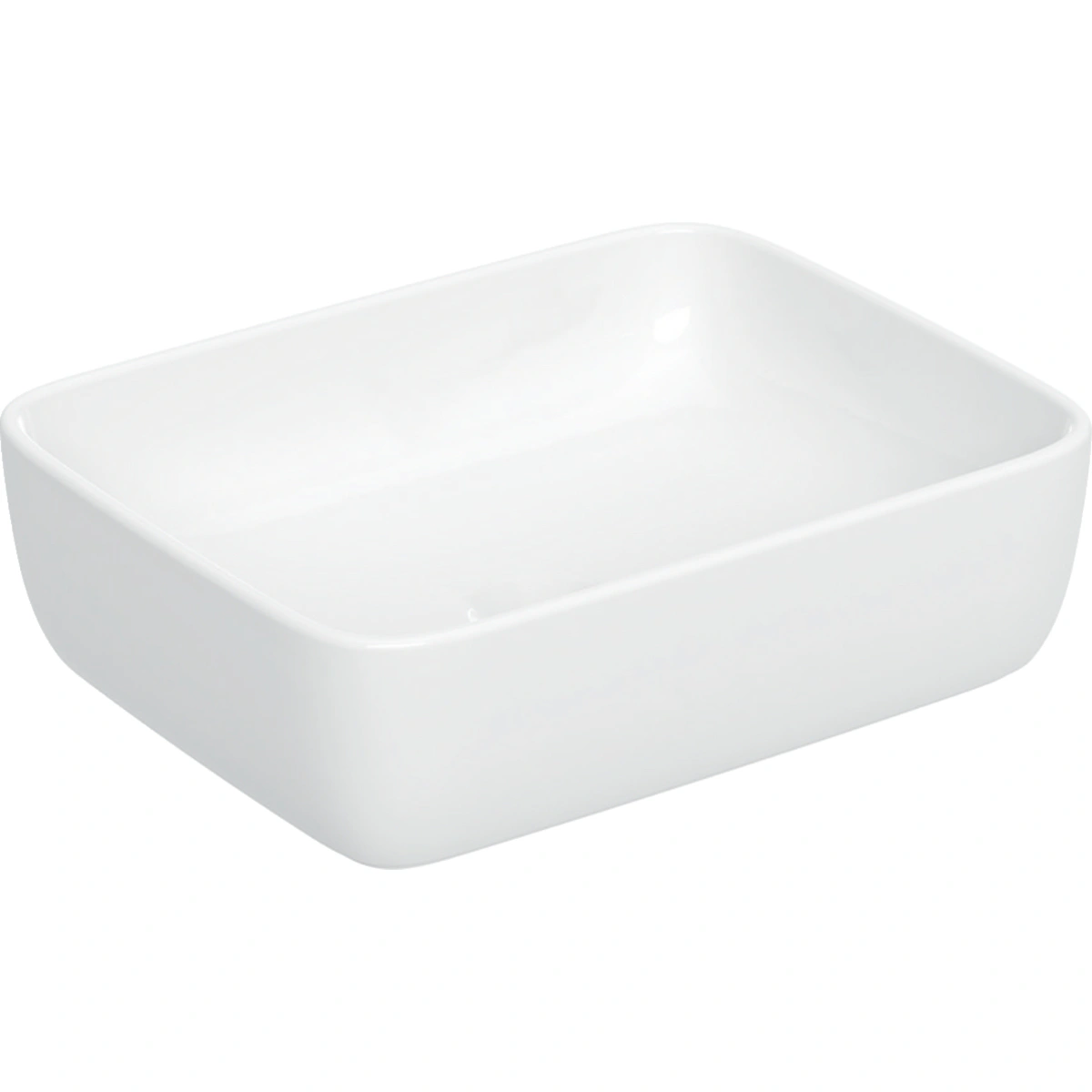 Geberit Aniara 45x35 cm Dikdörtgen Çanak Lavabo, Taşma Deliksiz