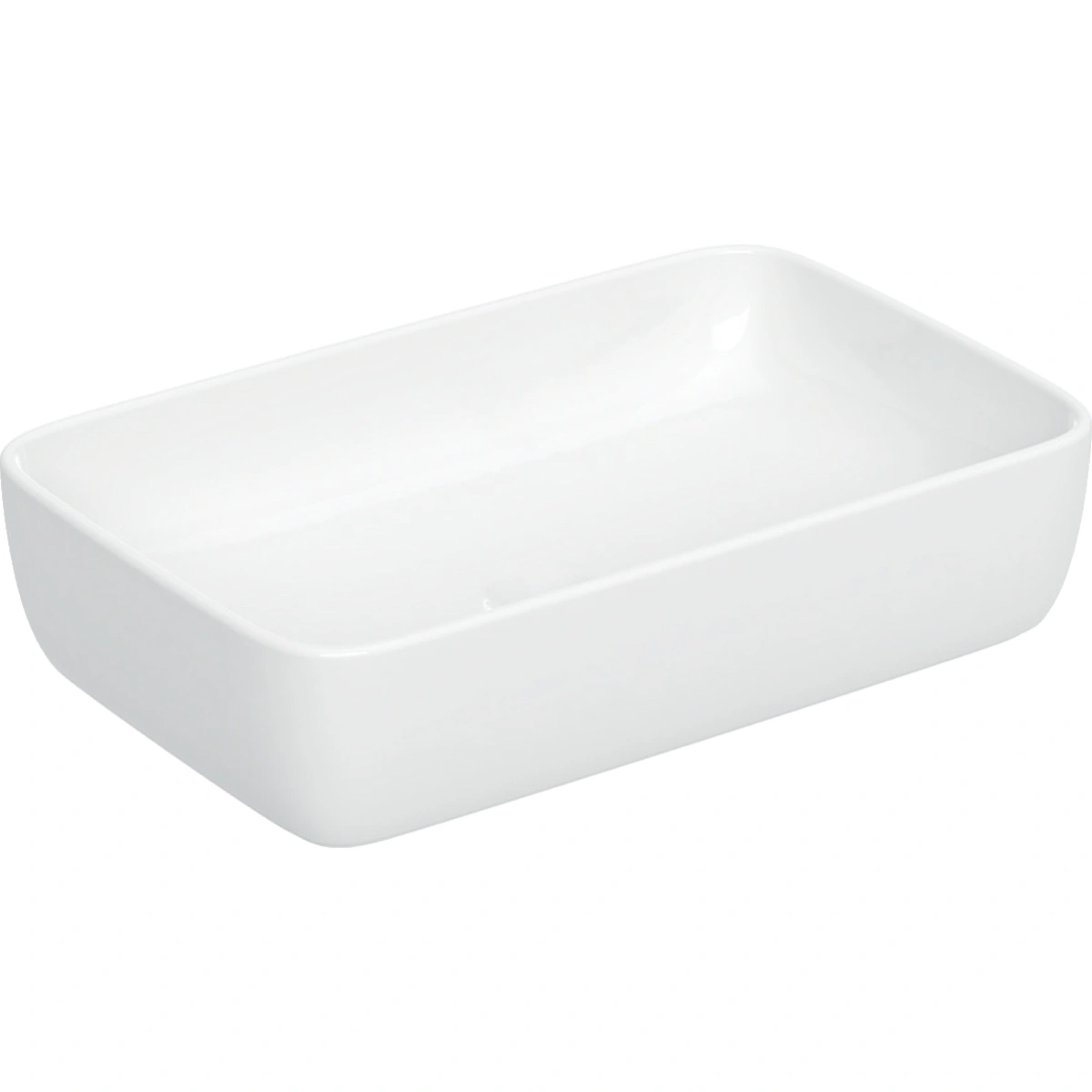 Geberit Aniara 55x35 cm Dikdörtgen Çanak Lavabo, Taşma Deliksiz