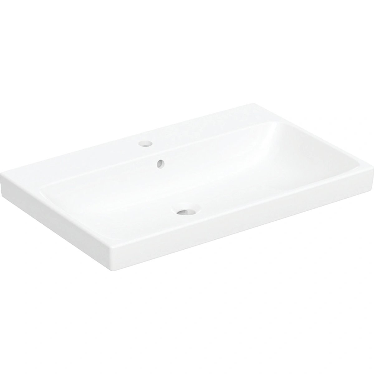 Geberit Aniara 75,5x48,5 cm Lavabo, Taşma Delikli, Batarya Delikli