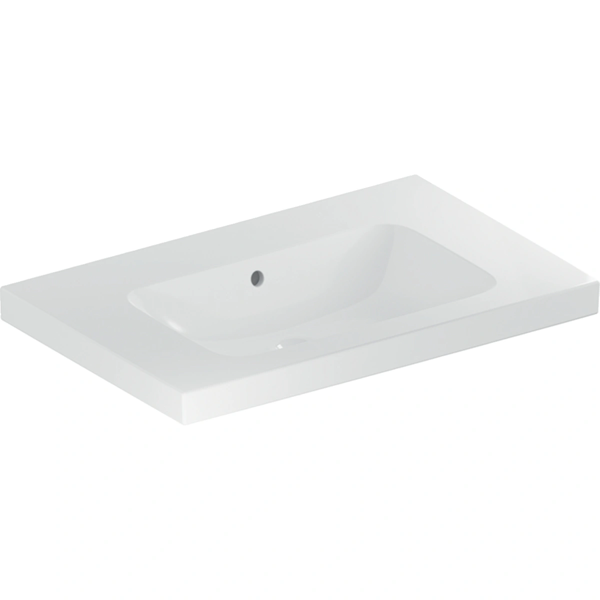Geberit iCon Light 75 cm Etajerli Lavabo, iCon Kum Grisi Dolap ve Option Ayna Seti 4