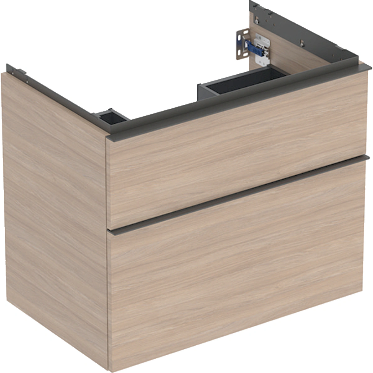 Geberit ONE 50 cm Çanak Lavabo, Meşe Tezgah, iCon Meşe Dolap ve Option Ayna Seti 4
