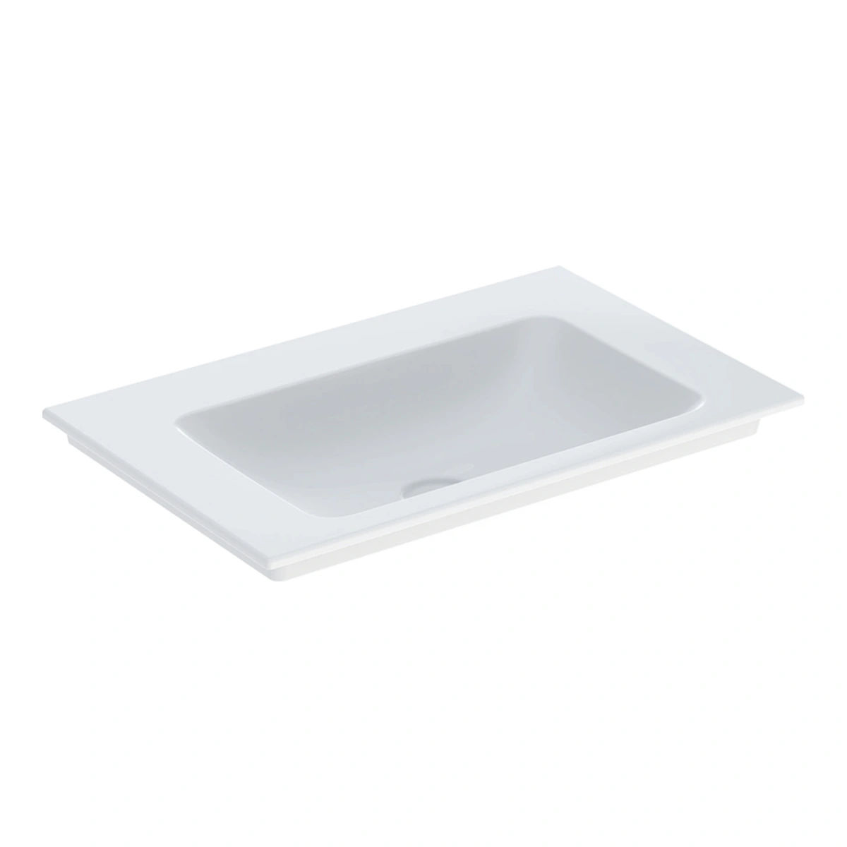 Geberit Aniara 75 cm İnce Kenarlı Lavabo, Batarya Deliksiz