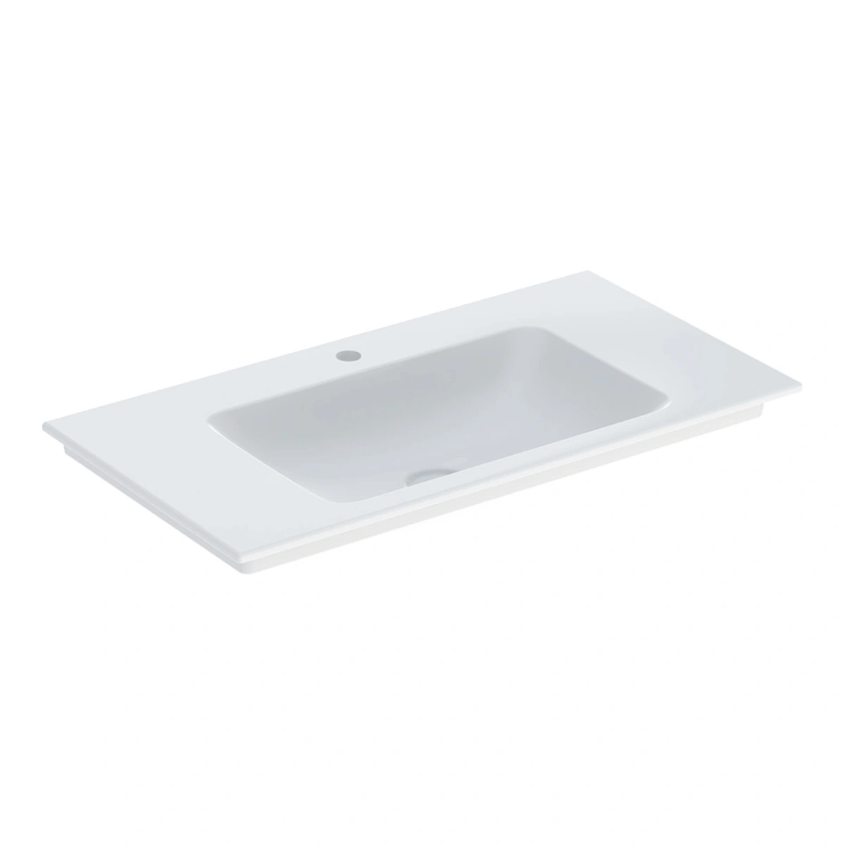 Geberit Aniara 90 cm İnce Kenarlı Lavabo, Batarya Delikli