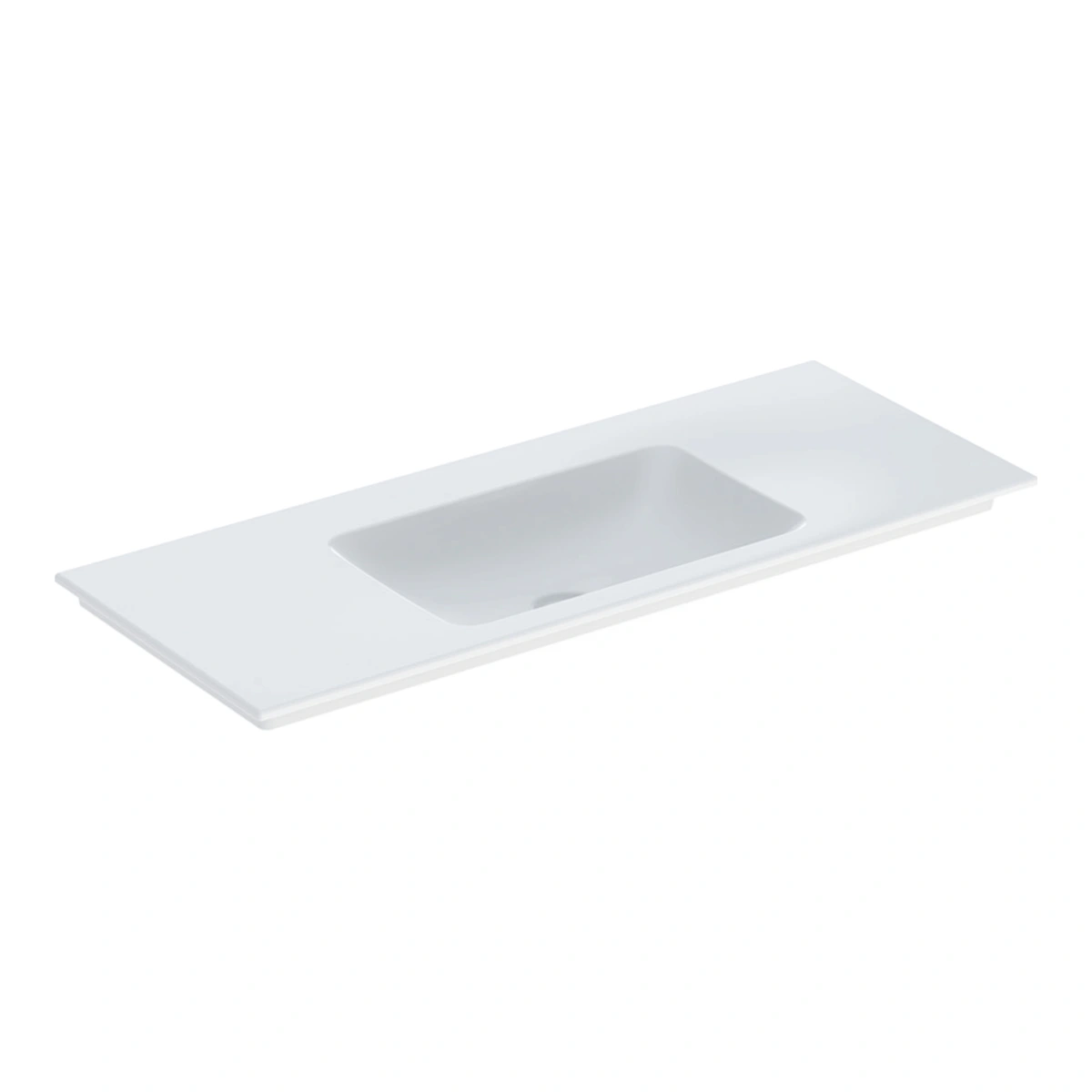 Geberit Aniara 120 cm İnce Kenarlı Lavabo, Batarya Deliksiz