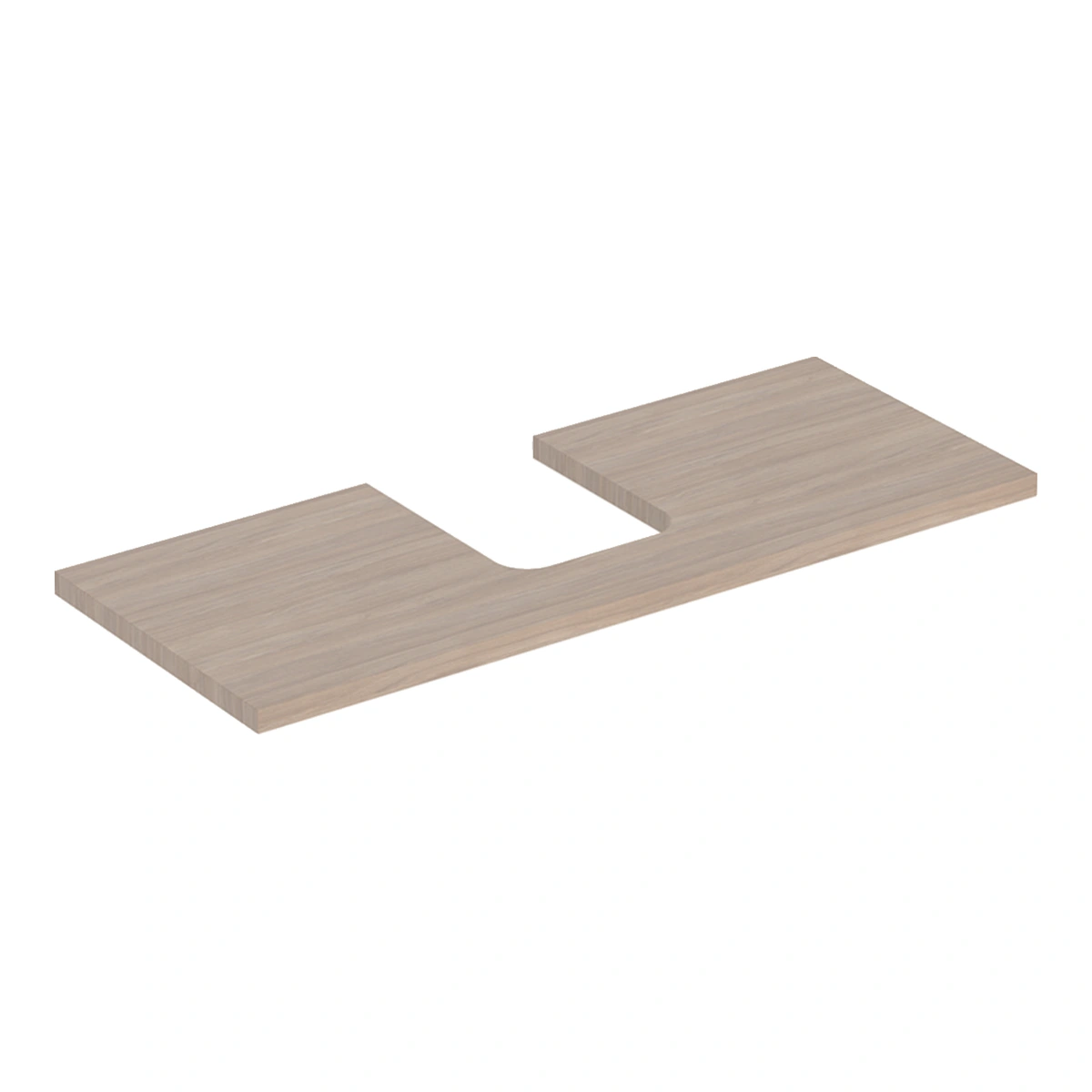 Geberit ONE 120 cm Ahşap Lavabo Tezgahı, Çanak Lavabo İçin, Meşe
