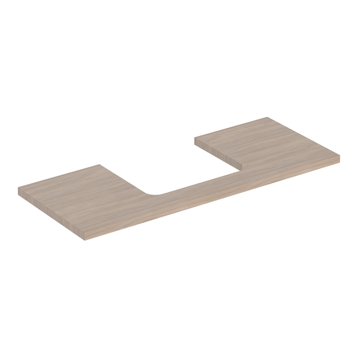 Geberit ONE 120 cm Ahşap Lavabo Tezgahı, Dikdörtgen Çanak Lavabo İçin, Meşe