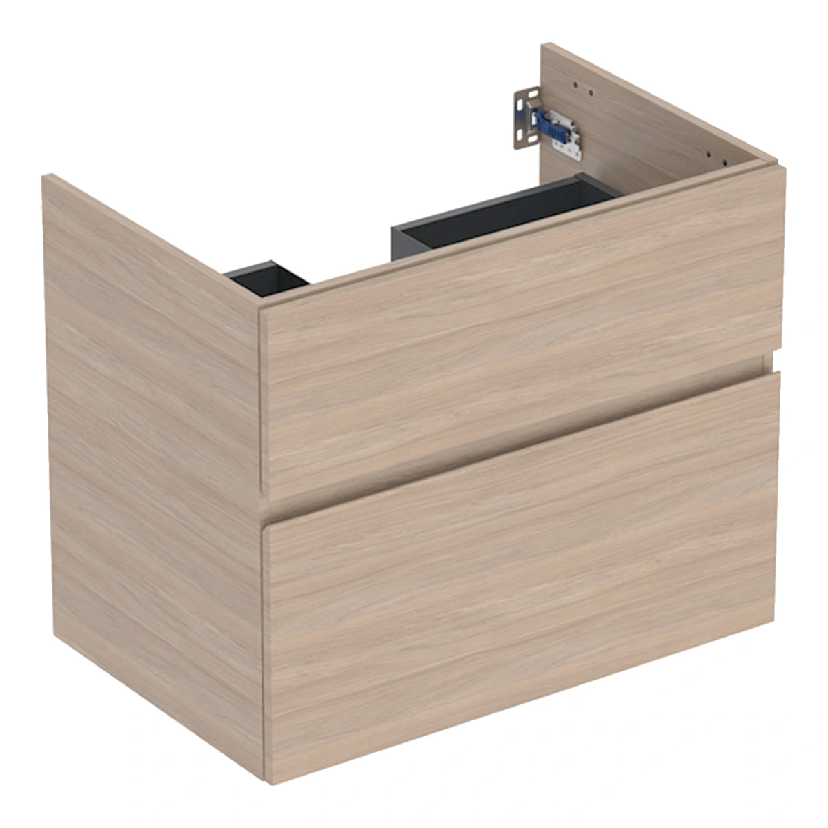 Geberit Aniara 75 cm Çift Çekmeceli Lavabo Dolabı, Meşe