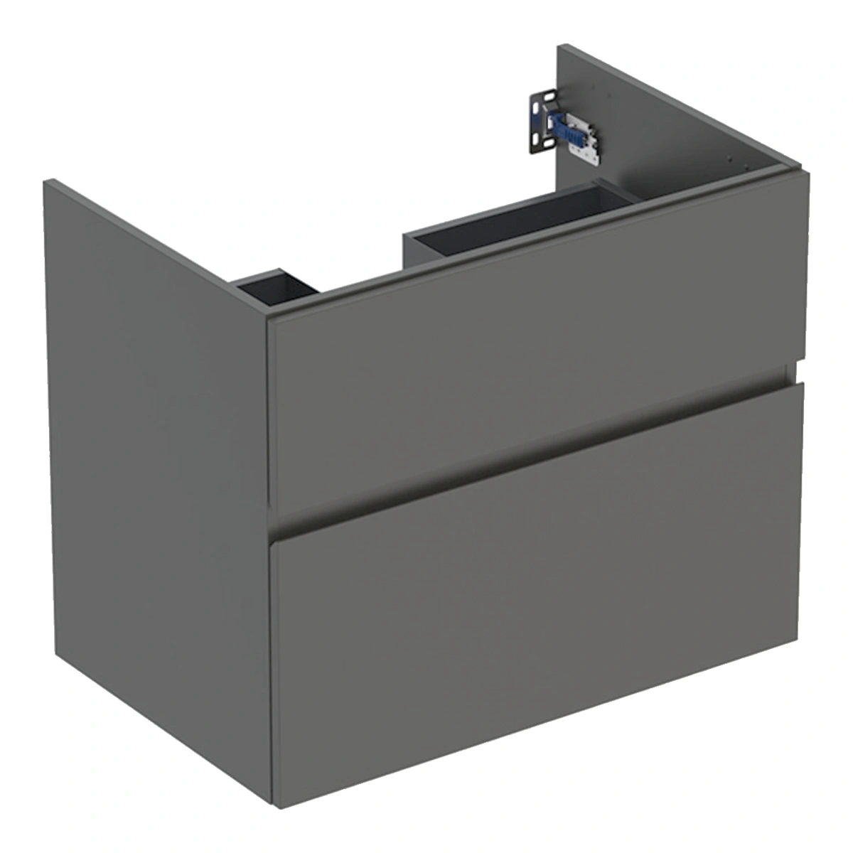 Geberit Aniara 75 cm Çift Çekmeceli Lavabo Dolabı, Mat Antrasit