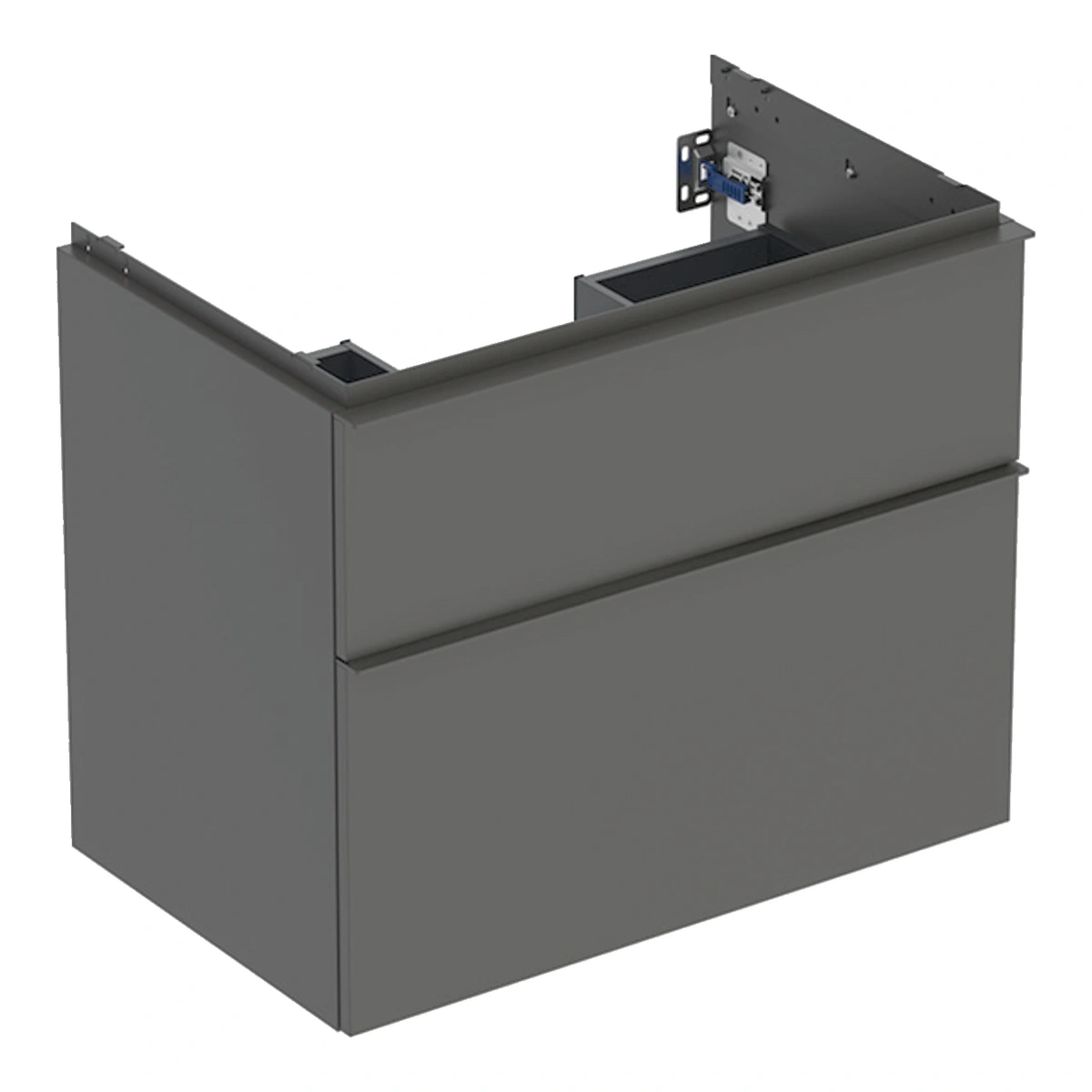 Geberit iCon 75 cm Çift Çekmeceli Lavabo Dolabı, Mat Antrasit