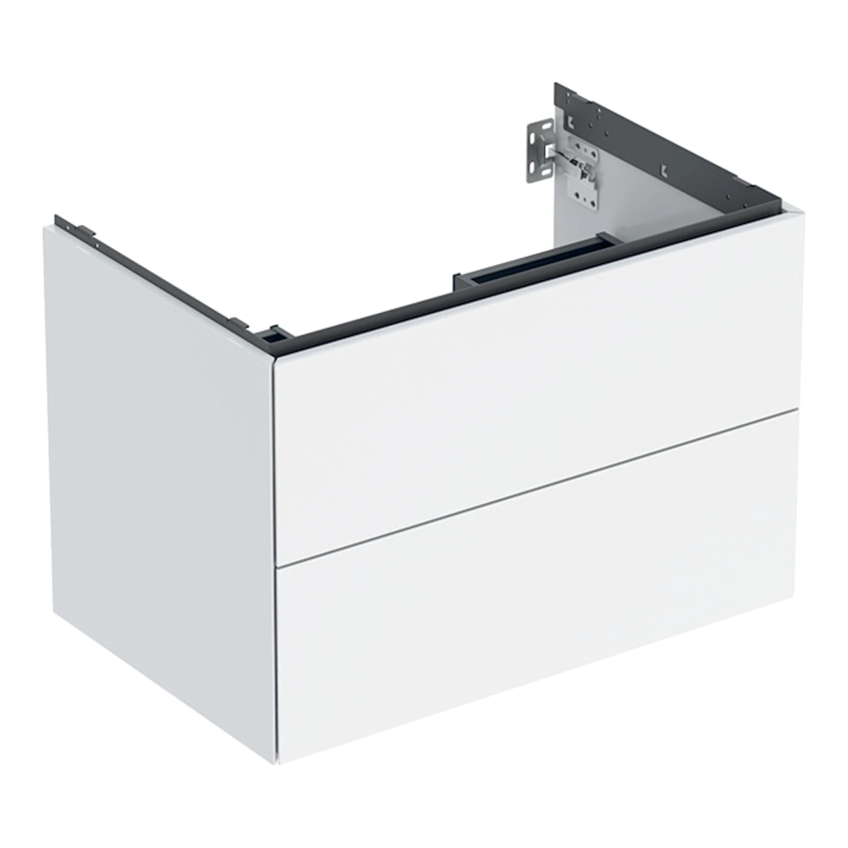 Geberit ONE 75 cm Çift Çekmeceli Lavabo Dolabı, Parlak Beyaz