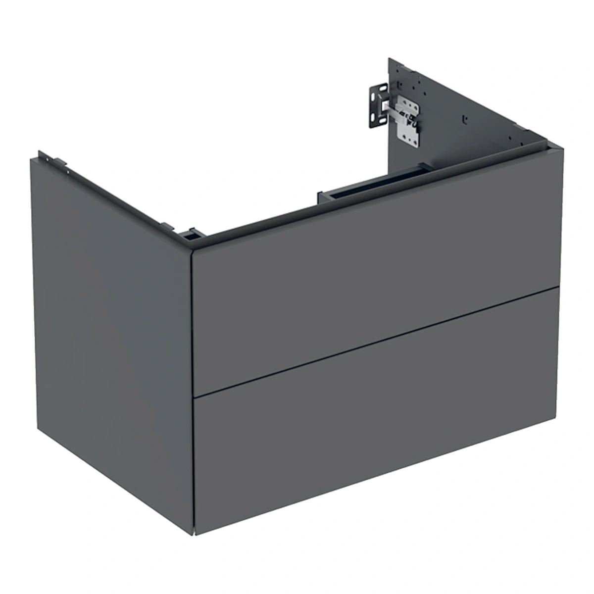 Geberit ONE 75 cm Çift Çekmeceli Lavabo Dolabı, Mat Antrasit