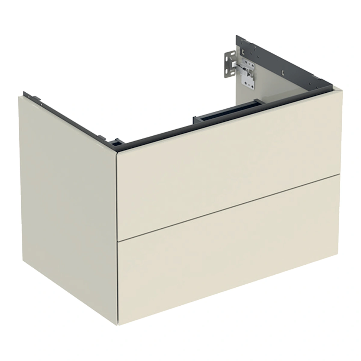 Geberit ONE 75 cm Çift Çekmeceli Lavabo Dolabı, Kum Grisi