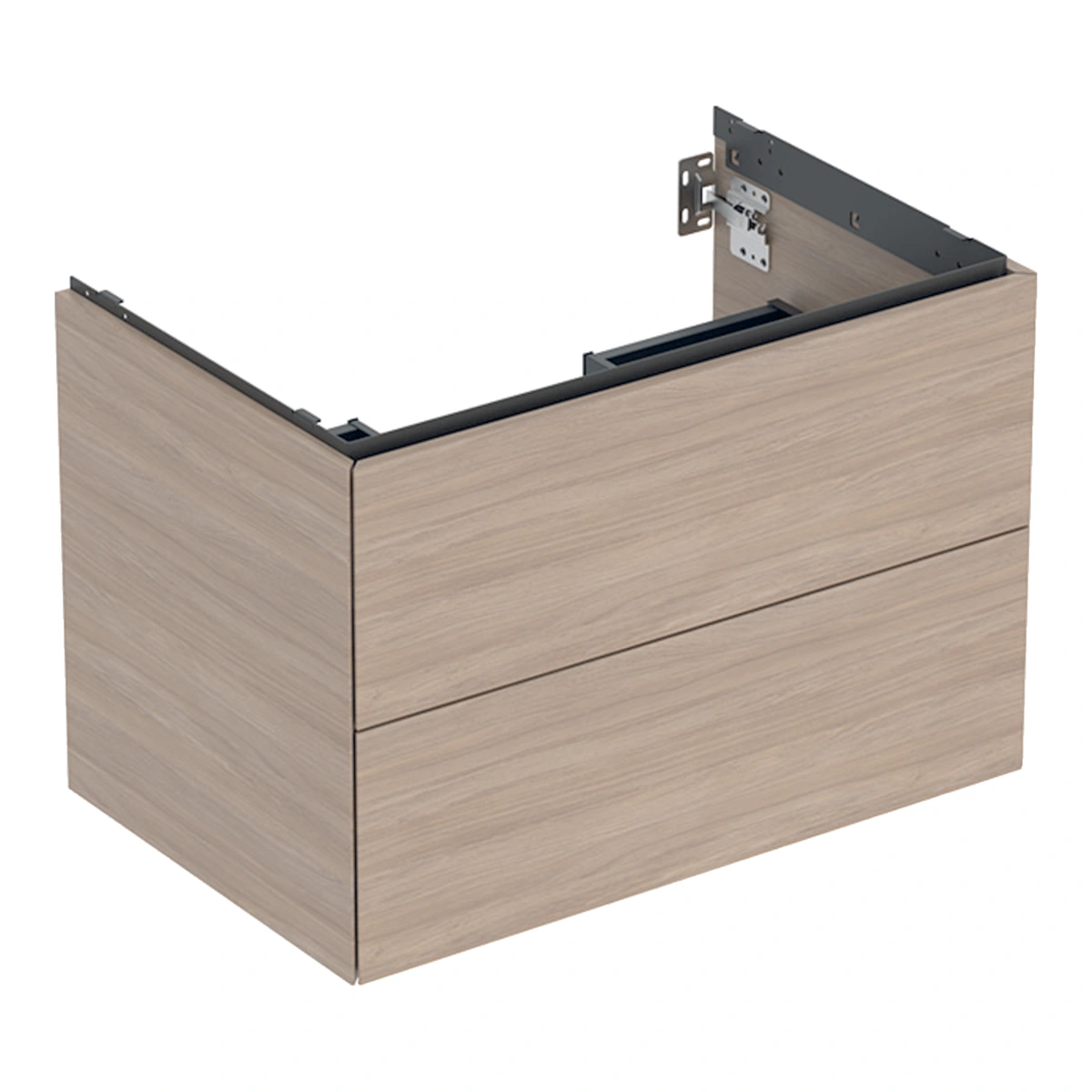Geberit ONE 75 cm Çift Çekmeceli Lavabo Dolabı, Meşe