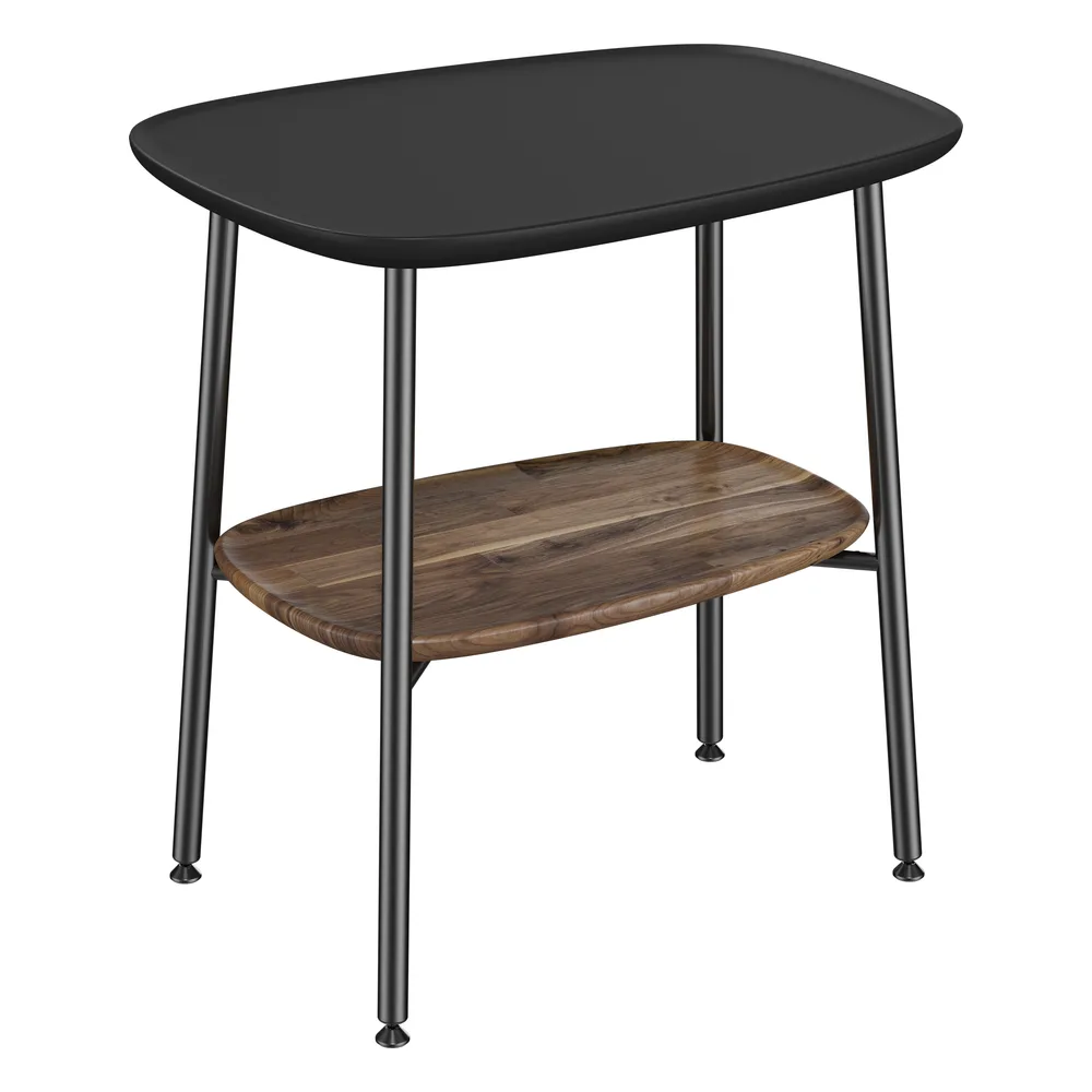 Vitra Plural 55 Cm Koyu Meşe Mat Siyah Seramik Yan Ünite
