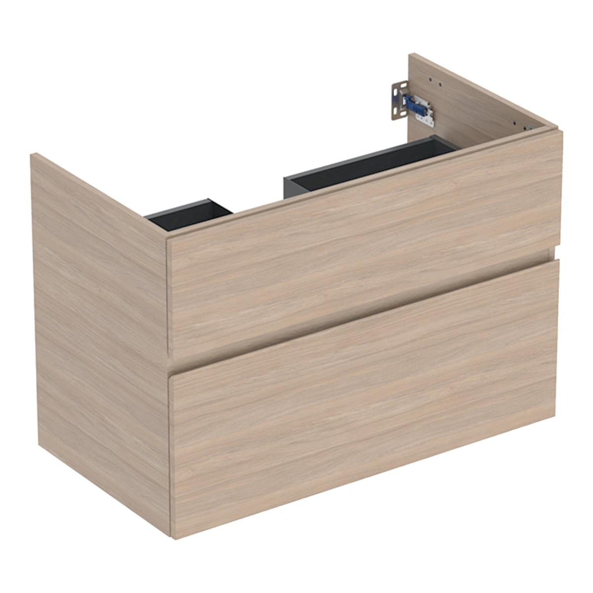Geberit Aniara 90 cm Meşe Çift Çekmeceli Lavabo Dolabı