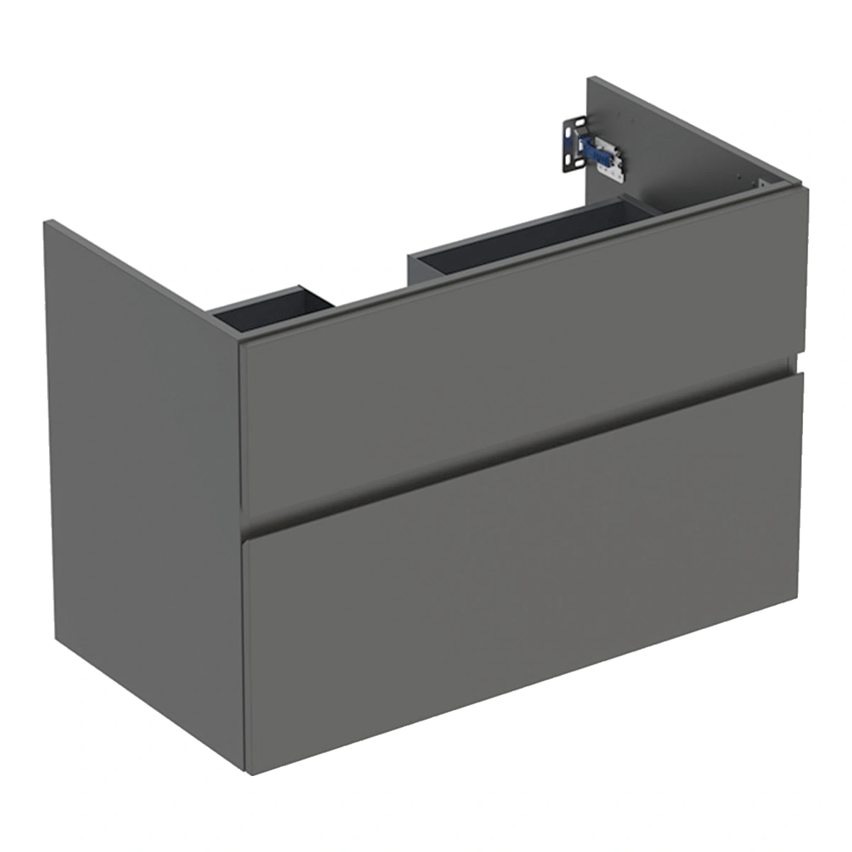 Geberit Aniara 90 cm Mat Antrasit Çift Çekmeceli Lavabo Dolabı
