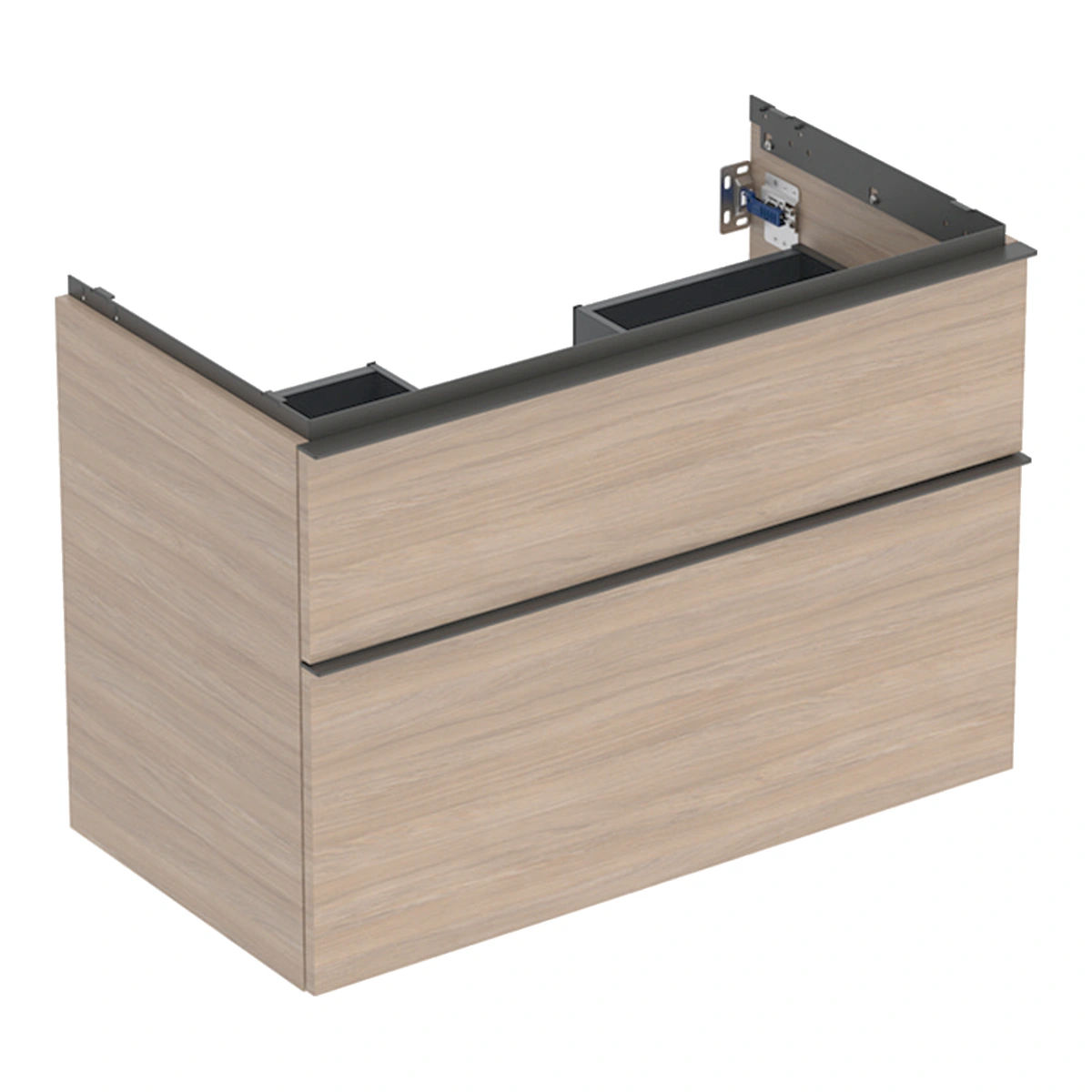 Geberit iCon 90 cm Meşe Çift Çekmeceli Lavabo Dolabı