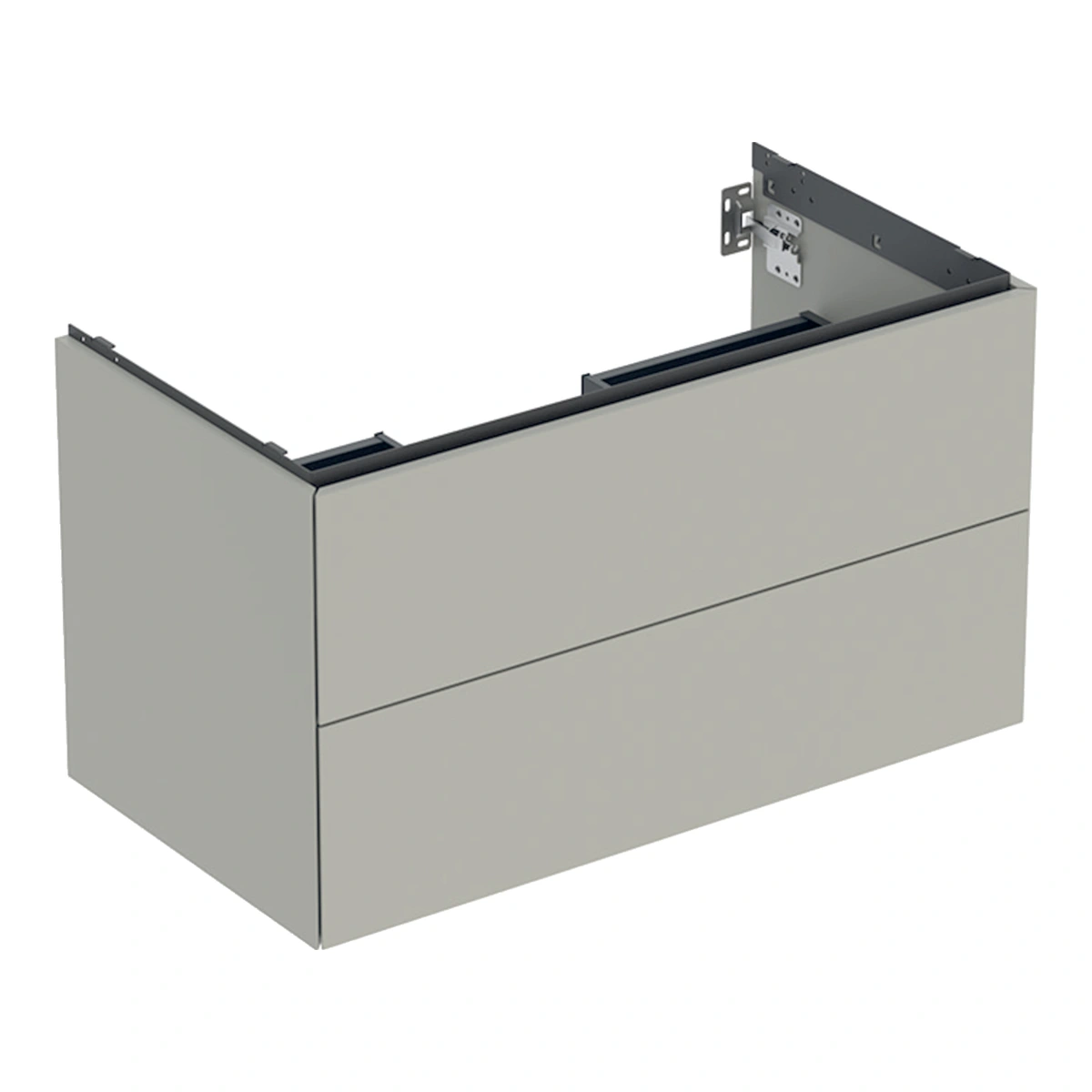 Geberit ONE 90 cm Bej Gri Çift Çekmeceli Lavabo Dolabı