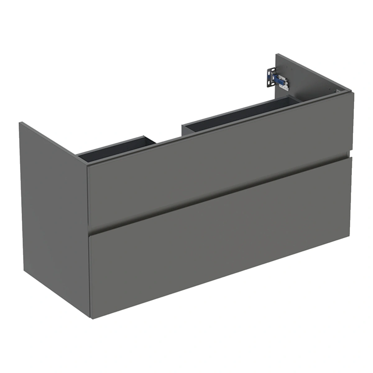 Geberit Aniara 120 cm Mat Antrasit Çift Çekmeceli Lavabo Dolabı