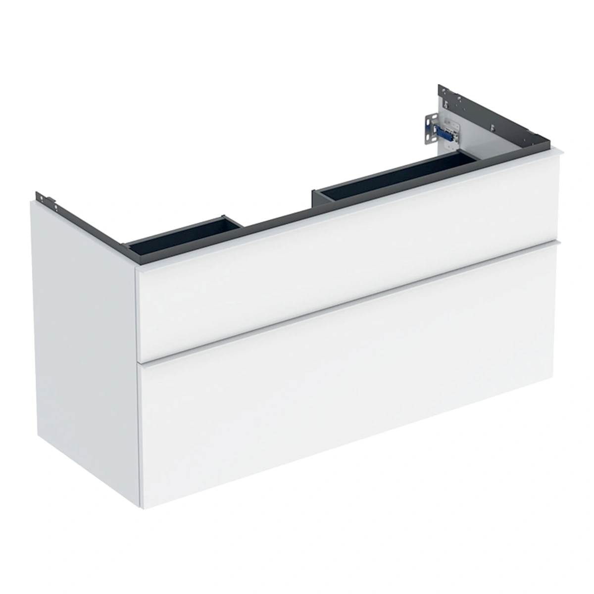 Geberit iCon 120 cm Parlak Beyaz Çift Çekmeceli Lavabo Dolabı