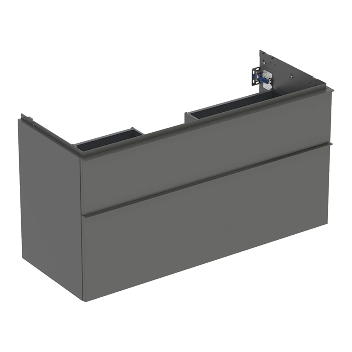 Geberit iCon 120 cm Mat Antrasit Çift Çekmeceli Lavabo Dolabı