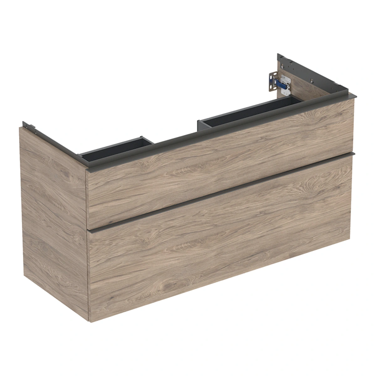 Geberit iCon 120 cm Amerikan Ceviz Çift Çekmeceli Lavabo Dolabı