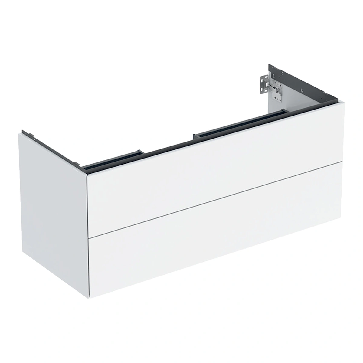 Geberit ONE 120 cm Parlak Beyaz Çift Çekmeceli Lavabo Dolabı