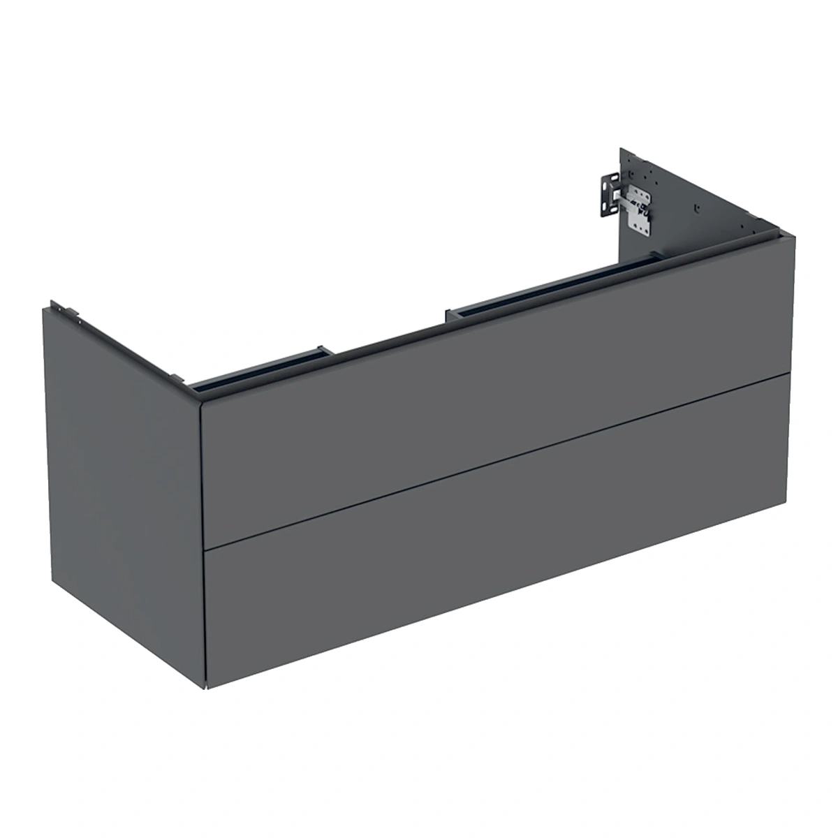 Geberit ONE 120 cm Mat Antrasit Çift Çekmeceli Lavabo Dolabı