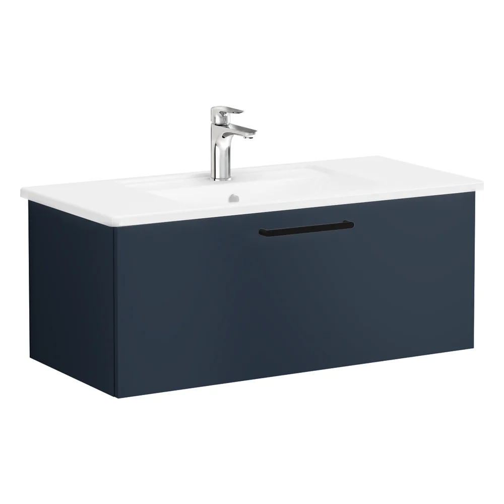 Vitra Root Flat 100 Cm Lacivert Tek Çekmeceli Lavabo Dolabı
