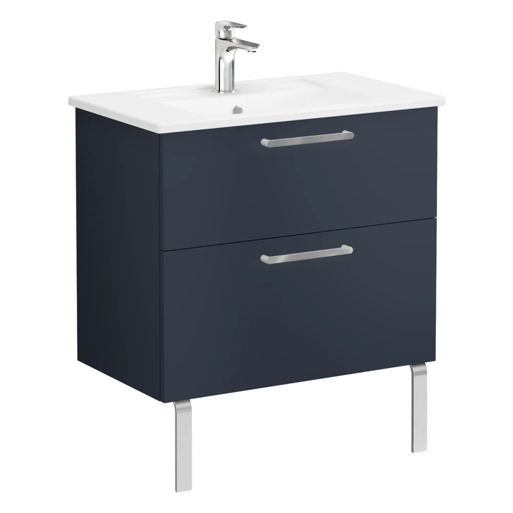 Vitra Root Flat 80 Cm Lacivert 2 Çekmeceli Lavabo Dolabı