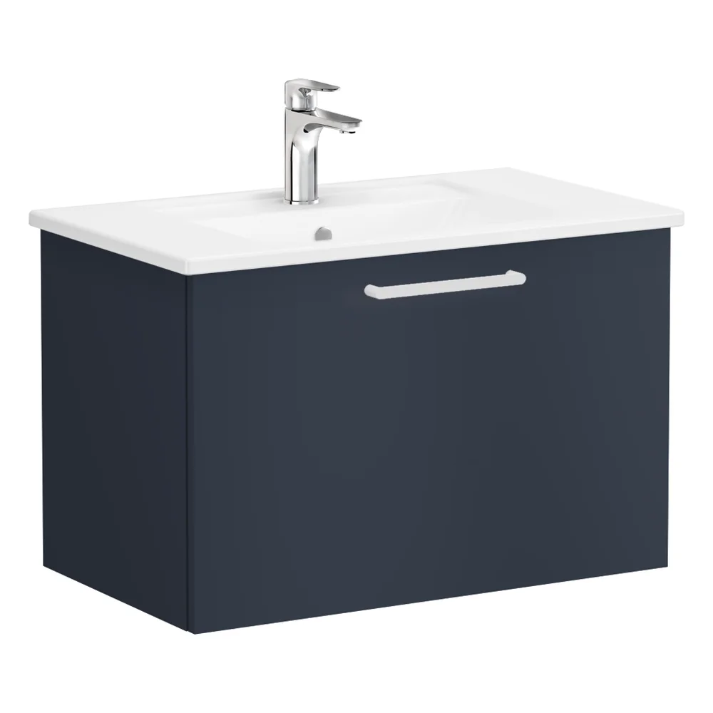 Vitra Root Flat 80 Cm Lacivert Tek Çekmeceli Lavabo Dolabı