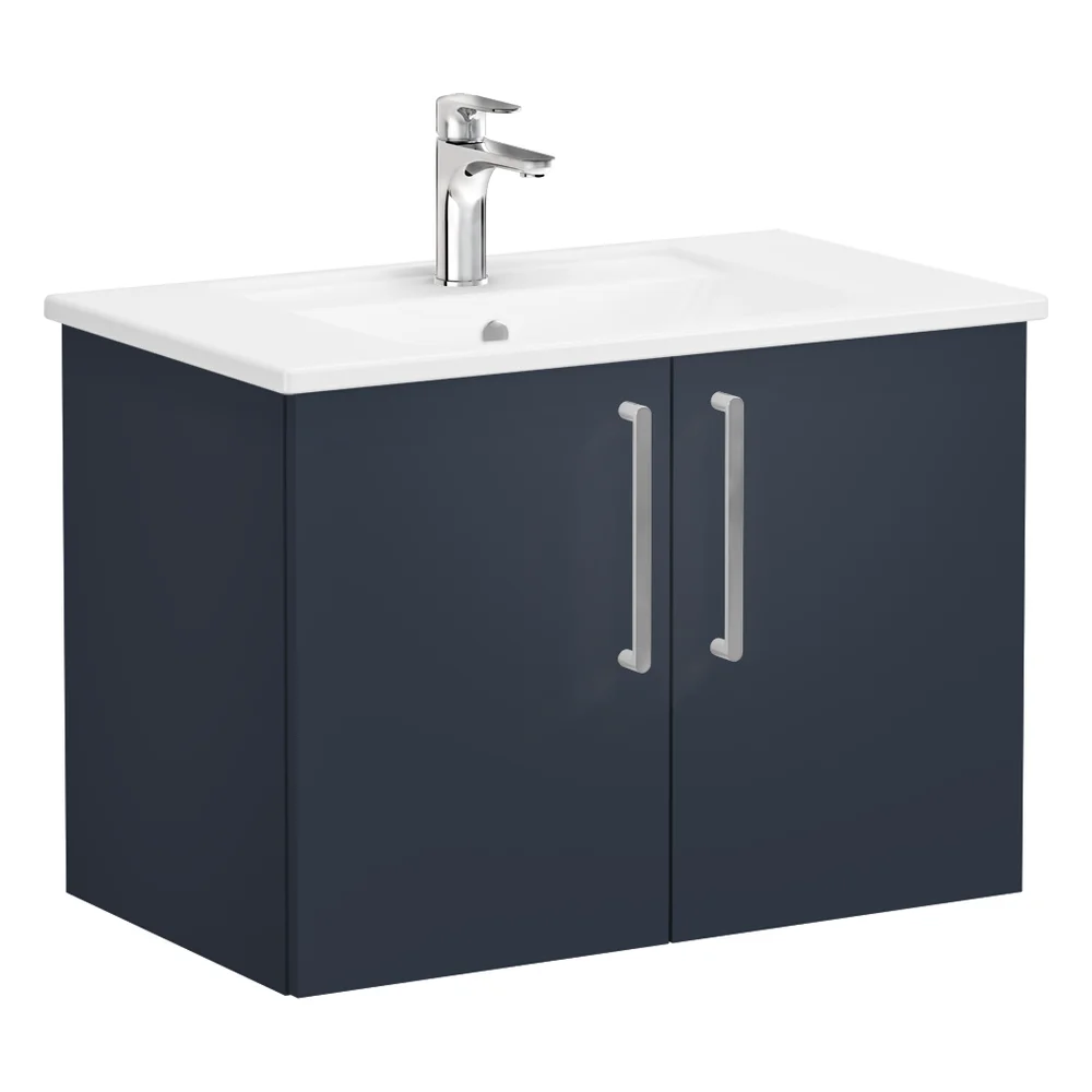 Vitra Root Flat 80 Cm Lacivert 2 Kapaklı Lavabo Dolabı