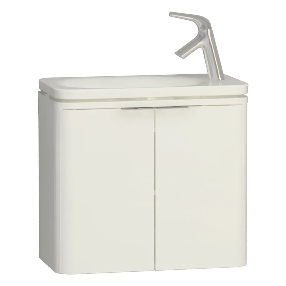 Vitra Nest Trendy 60 Cm Beyaz Dar Lavabo Dolabı
