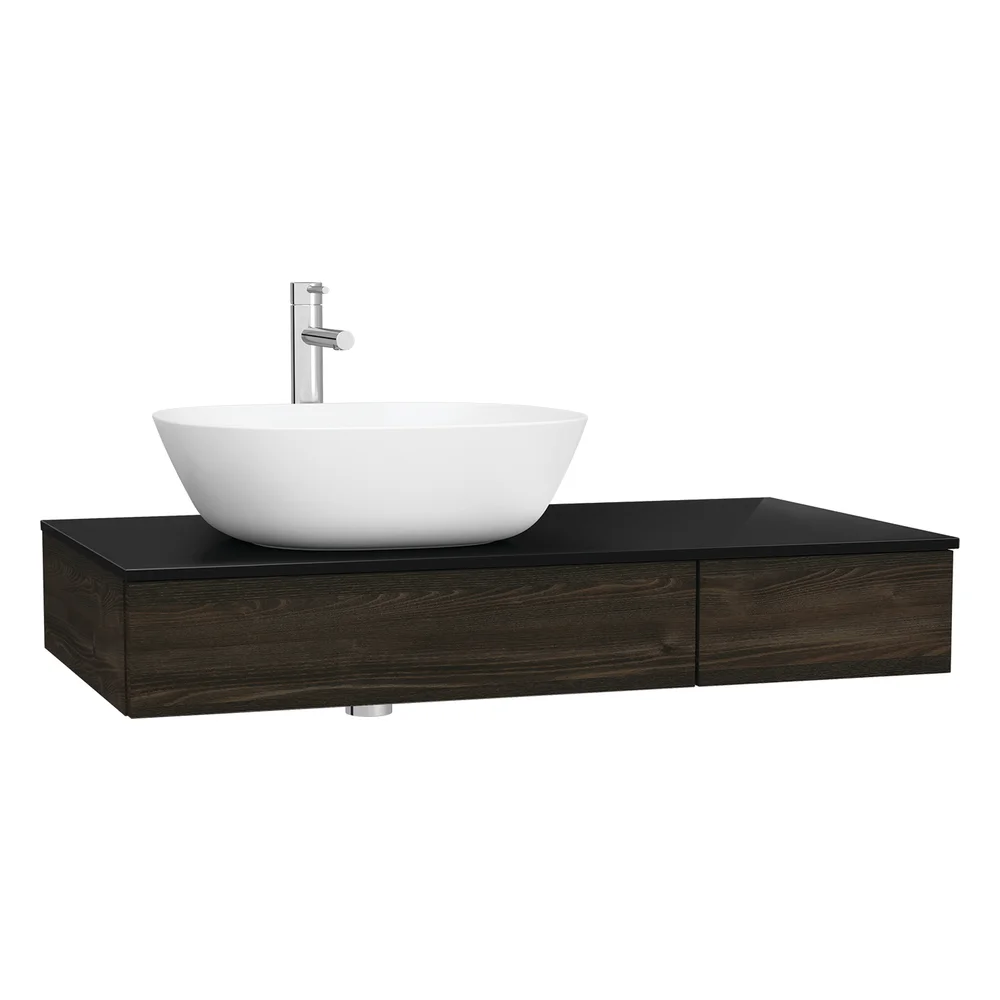 Vitra Origin 90 Cm Karaağaç Çekmeceli Sol Tezgah