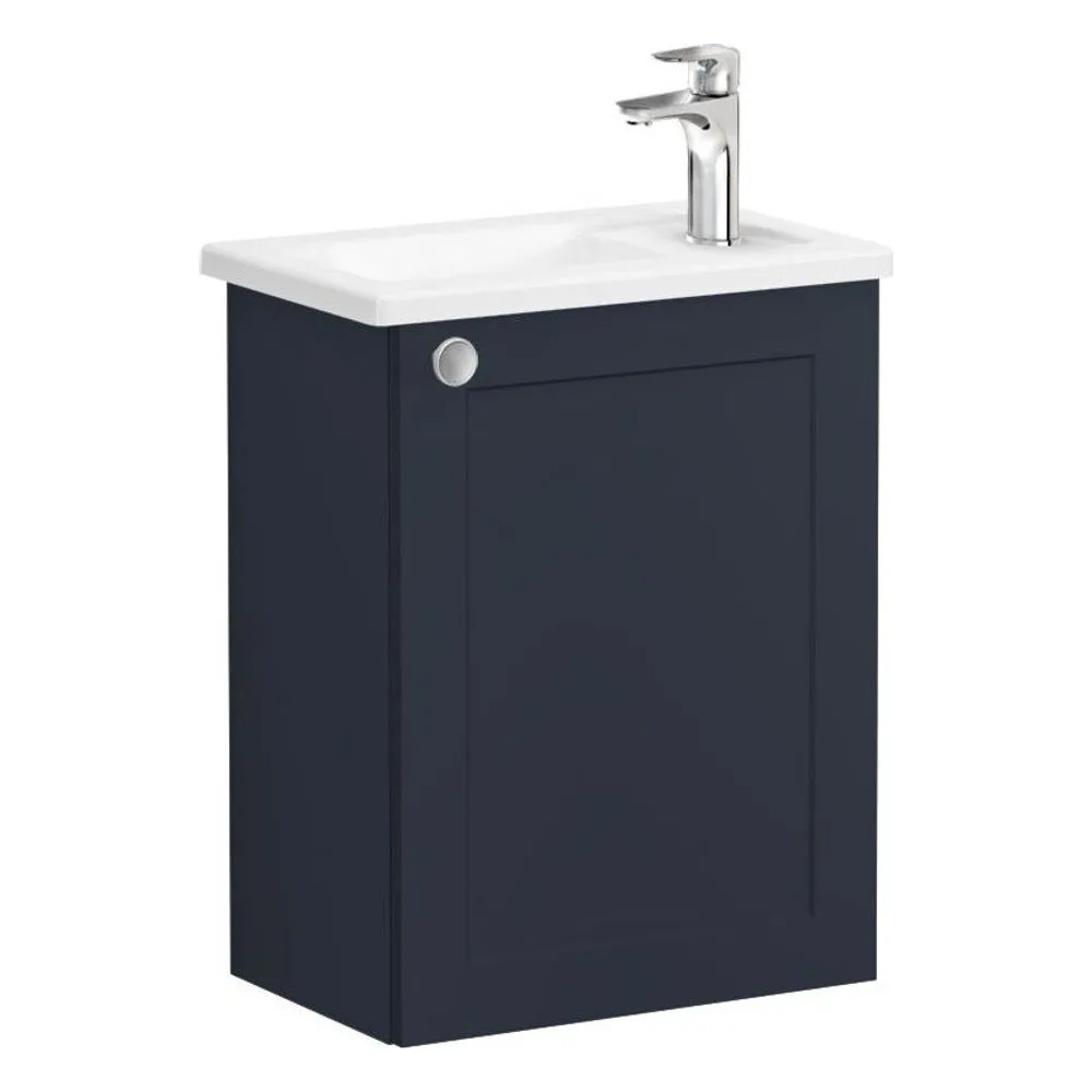 Vitra Root Classic 45 Cm Lacivert Kapaklı Sağ Lavabo Dolabı